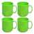 Combo X4 Tazas/jarritos Mug Toda Hora C/asa Colombraro - Osborn Supercenter