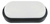 Tortuga Led Oval Negra 15w Luz Fria Sica 630127 Estructura N