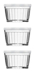 Bowl Americano Vidrio Tapa Plastica X3 Iguales 615ml Nadir - Osborn Supercenter