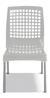 Silla Plastica Dubai Patas Metálicas Colombraro Art. 5403 en internet
