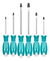 Set De 6 Destornilladores Phillips/plano Total Tht250606