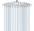 Ducha Redonda 4 De Acero Inoxidable Con Acople