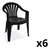 Silla Plastica Linea Verona Grande X6 Unidad Colombraro