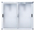 Ventana Corrediza De Aluminio Blanco Nexo Moderna 150x110