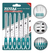 Set Kit Juego De Limas Cortas Total 6 Piezas 140 Mm Tht91462