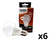Pack X6 Lámpara Led Candela Luz Fria/cálida 9w - comprar online