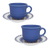 Taza Te 220 Cc Con Plato La Carreta Oxford Ceramica X 2 Unid