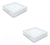 Pack Panel Plafón Led 18w Sica Frio/cálido 220v Cuadrado