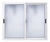 Ventana Aluminio Blanco Nexo Moderna Corrediza 120x110 V1064