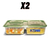 Combo X2 Contenedor Hermetico Taper Col-lock 3 Divisiones