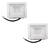Reflector Proyector Led Ext 20w Sica Ip65 Blanco/frio X2
