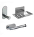 Set Accesorios Baño London 3 Piezas Acero Mozart