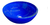 Bacha Baño Apoyo Redonda De Vidrio Mozart De 31 Cm Color Azul 7680