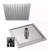 Ducha Cuadrada 10 X 10 Acero Inoxidable Con Acople
