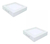 Pack X2 Panel Plafón Led 12w Sica Frio/cálido 220v Cuadrado - comprar online
