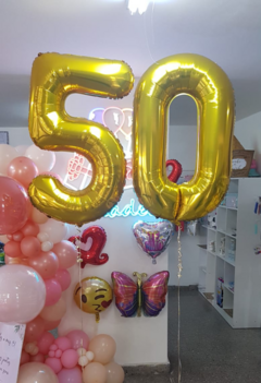 Globo Número Mediano (Inflado con Helio) - MIRNADECO