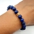 PULSEIRA PEDRA NATURAL LÁPIS LAZULI BOLAS 8MM ENTREMEIO
