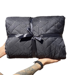 Cubrecama Verano 2 1/2 Pl Negro