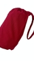 Bolsito de crepé color bordo con correa ajustable.