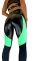 Legging Vikingo Lima en negro y verde con diseño moderno y ajustado.