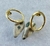 Coleção Harmonia da Terra - brincos em círculo trabalhado 2cm, banhados a ouro 18k