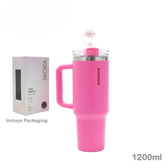 Vaso térmico Skora 1200 ml con manija y bombilla en internet