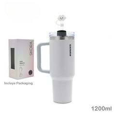 Vaso térmico Skora 1200 ml con manija y bombilla - A la Aventura