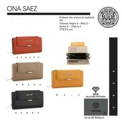 Billetera Ona saez con solapita