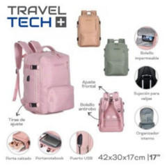 Mochila de viaje con porta notebook Travel tech - comprar online
