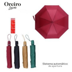 Paraguas Oreiro Love lisos otoñales
