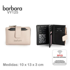 Billetera Barbara con RFID - tienda online