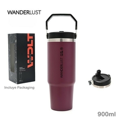Vaso térmico Wanderlust con manija - A la Aventura