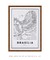 Quadro Decorativo Mapa de Brasília - comprar online