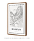 Quadro Decorativo Mapa de Brasília - comprar online