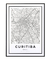 Quadro Decorativo Mapa de Curitiba