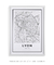 Quadro Decorativo Mapa de Lyon - Meu Mapa