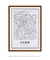 Quadro Decorativo Mapa de Lyon - comprar online