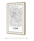 Quadro Decorativo Mapa de Lyon
