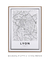 Quadro Decorativo Mapa de Lyon - comprar online