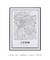 Quadro Decorativo Mapa de Lyon - Meu Mapa