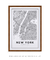Quadro Decorativo Mapa de Nova York - comprar online
