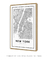 Quadro Decorativo Mapa de Nova York