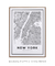 Quadro Decorativo Mapa de Nova York - comprar online