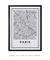 Quadro Decorativo Mapa de Paris - Meu Mapa