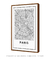 Quadro Decorativo Mapa de Paris - comprar online