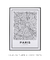 Quadro Decorativo Mapa de Paris - Meu Mapa
