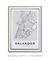 Quadro Decorativo Mapa de Salvador - comprar online