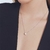 Colar Com Pedra Moissanite 6.5mm Prata Rodinada Moissanite - loja online