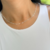 Corrente Choker elo de Corações - Prataê