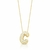 Gargantilha Com Pingente De Letra "C" Cravejado Folheado A Ouro - comprar online